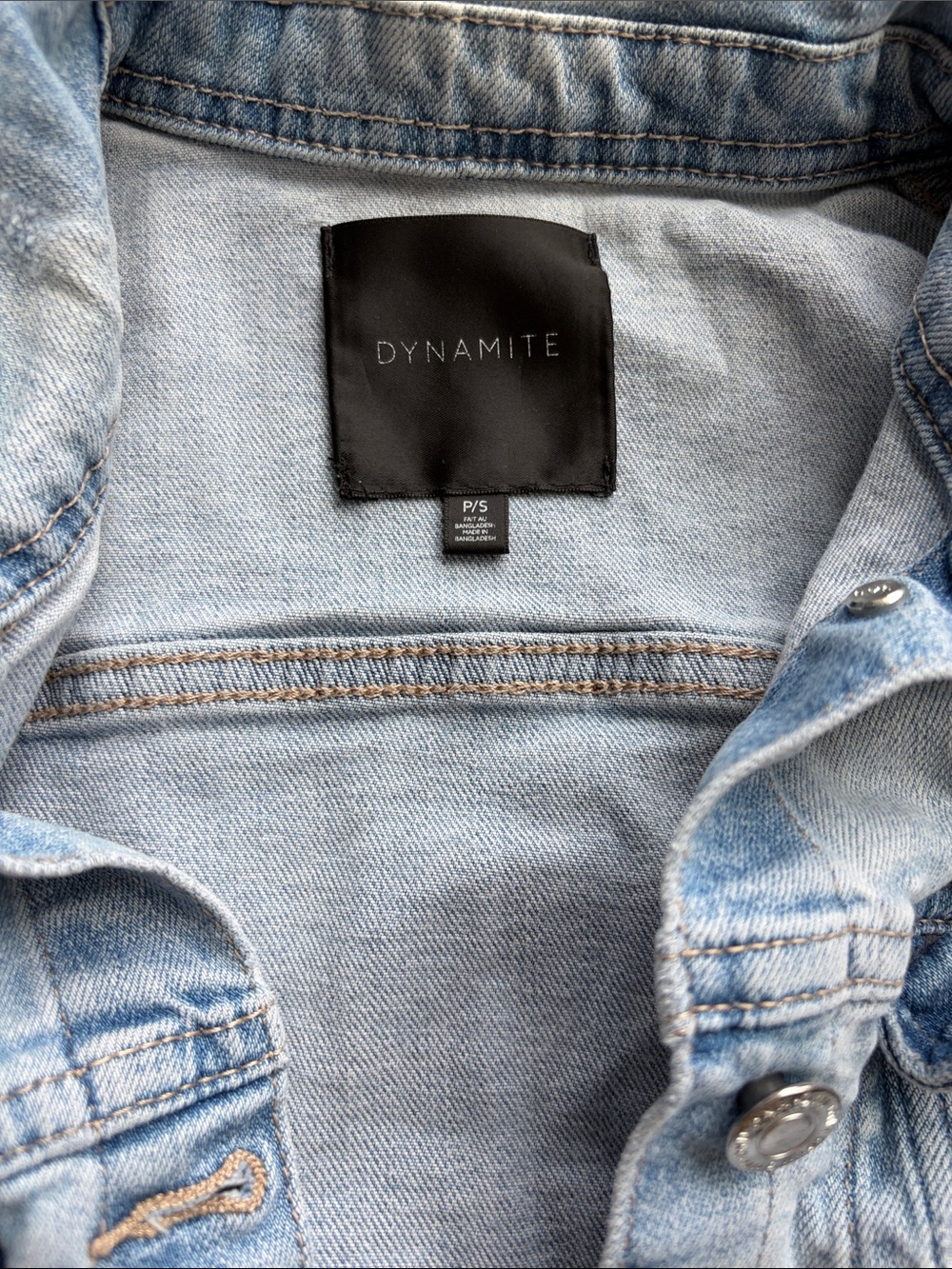 Dynamite Light Wash Blue Denim Jacket - Picture 4 of 7